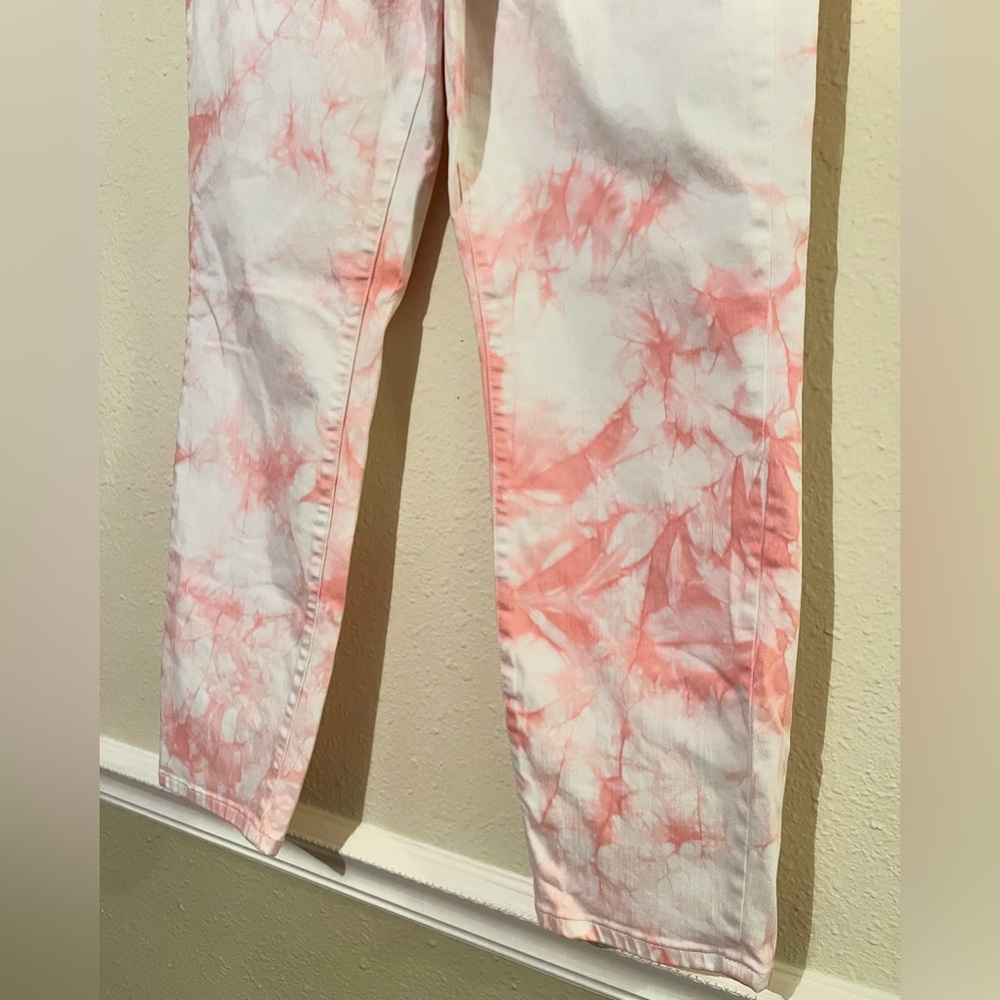 Soft Surroundings Pink Tie Dye Skinny Jeans - Picture 4 of 8